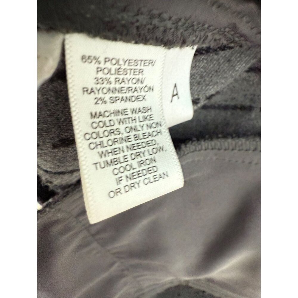 LOFT Petite Marisa Women's Grey with Black Dots Pant Size 4P - Picture 13 of 13
